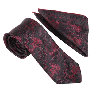 ست کراوات و دستمال جیب مردانه نسن مدل T218