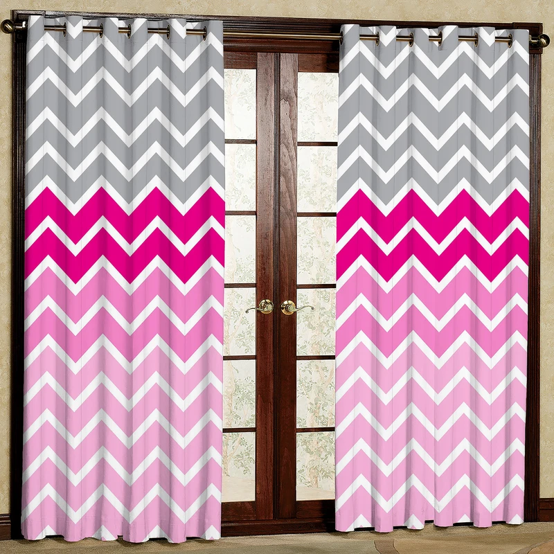 پرده مدل زیگزاگ مخمل پانچی کد 1046 سایز 140x200 سانتی متر