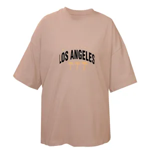 تی شرت لانگ آستین سه ربع زنانه مدل چاپ لس آنجلس پریمیوم