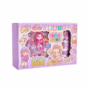 چسب نواری مدل واشی به همراه استیکر بسته 12 عددی