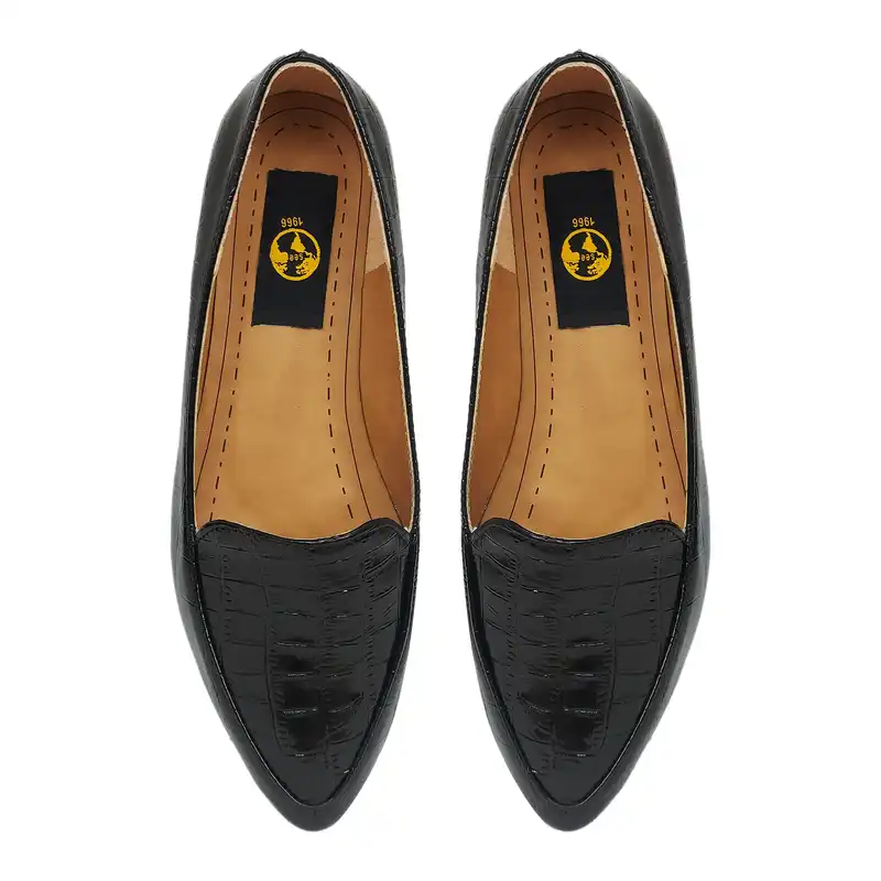 کفش زنانه سیی مدل ملکه پوست ماری کد 1961.1