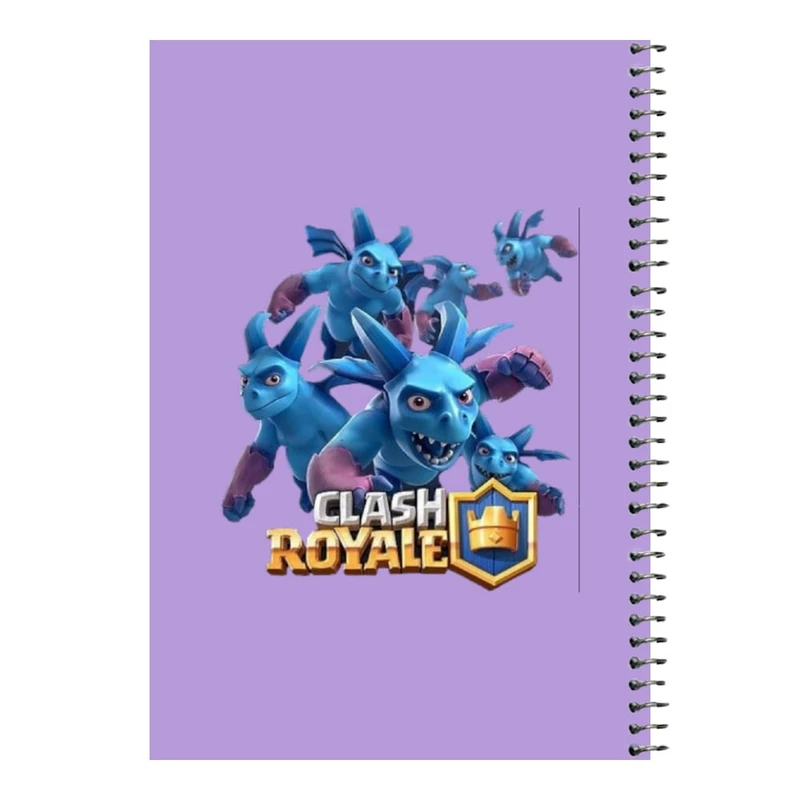 دفتر مشق 80 برگ اس جی مدل کلش رویال کد۲۲   