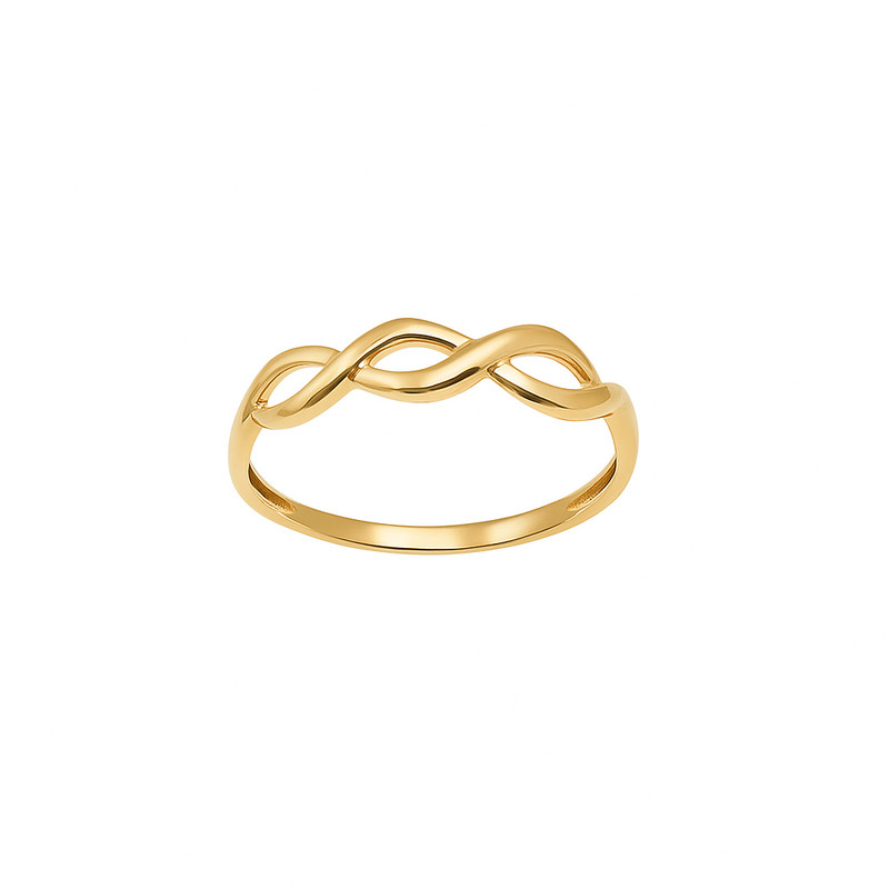 انگشتر طلا 18 عیار زنانه زرلاین مدل  مینیمال کد R-200073 سایز 55