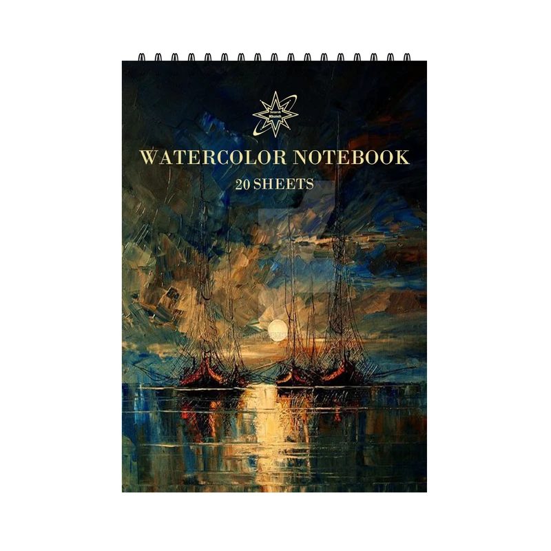 دفتر نقاشی 20 برگ ستاره خونه مدل ماه کد a5