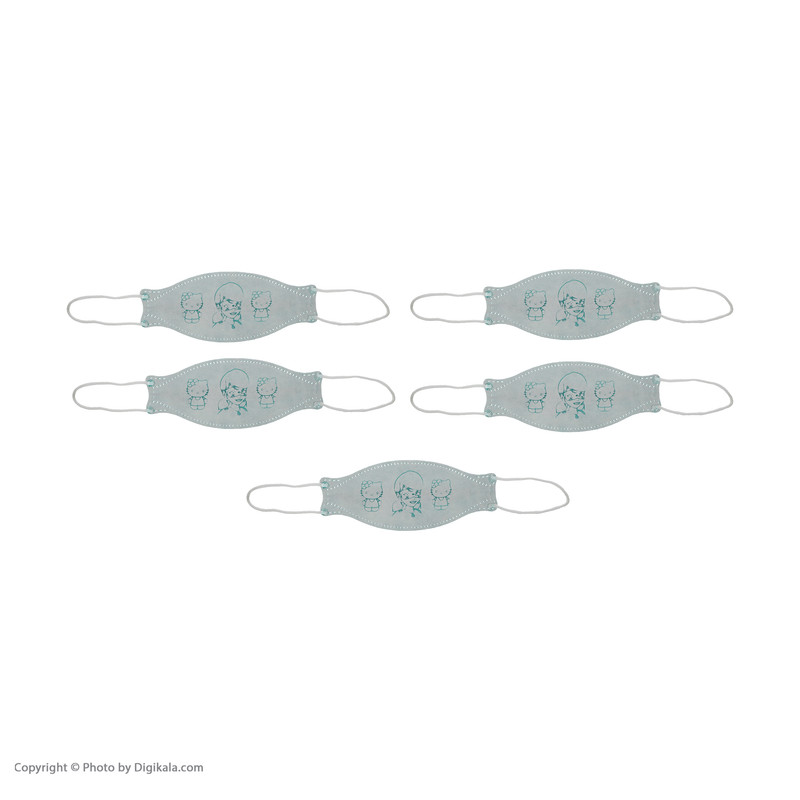 ماسک تنفسی کودک اونلی یو مدل سه بعدی Kitty 572 بسته 20 عددی