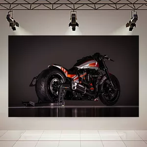 پوستر مدل بک لایت طرح موتور سنگین Harley-Davidson FXDR کد ARY109