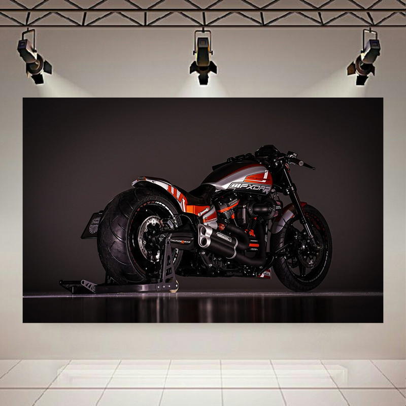  استیکر طرح موتور سنگین مدل harley-davidson FXDR کد AR41188