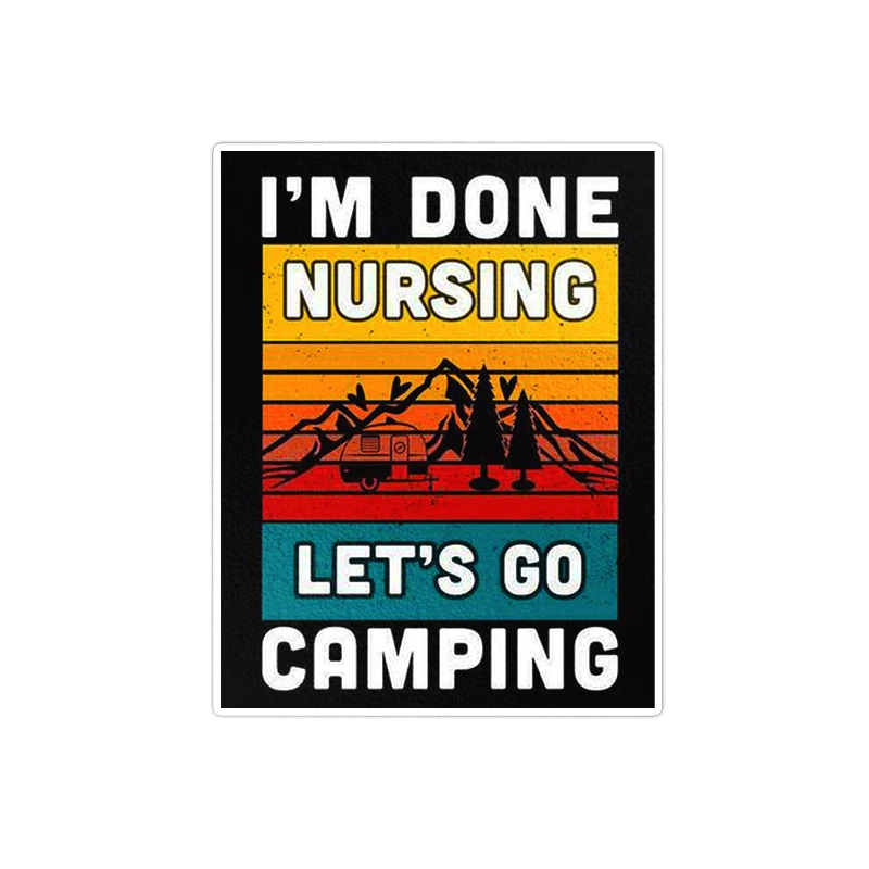     استیکر لپ تاپ ویندی دیزاین طرح camping مدل 1535