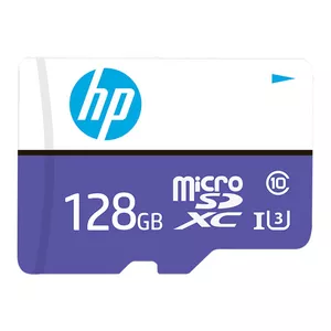 کارت حافظه microSD اچ پی مدل mi330 کلاس 10 استاندارد UHS-I U3 سرعت 100MBps ظرفیت 128 گیگابایت به همراه آداپتور SD