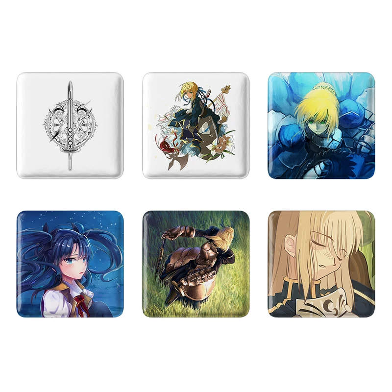 مگنت خندالو طرح انیمه فیت استی نایت Fate Stay Night کد 1403A مجموعه 6 عددی