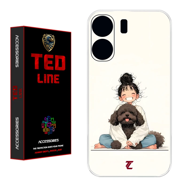 کاور تدلاین طرح سگ کد 1199 مناسب برای گوشی موبایل شیائومی Redmi 13C / Poco C65