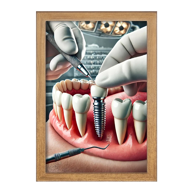 تابلو خندالو مدل دندان و دندان پزشکی کد F9827