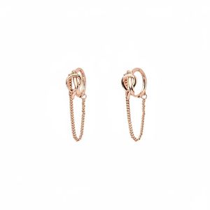 گوشواره آویز نقره زنانه کوبیک مدل QE-4008