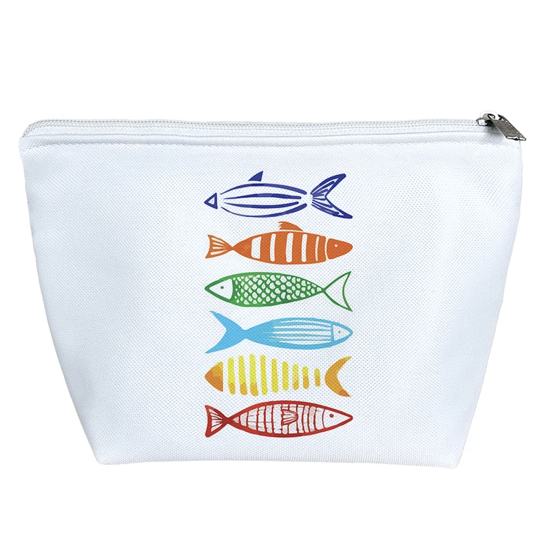 کیف لوازم آرایش دخترانه خندالو مدل ماهی ها کد 8790