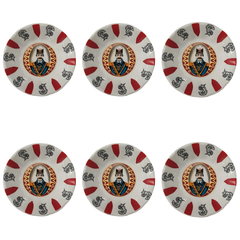 نعلبکی مدل نوستالژی کد 01 مجموعه 6 عددی