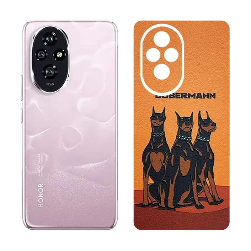 برچسب پوششی ریمکس مدل Cover طرح دوبرمن مناسب برای گوشی موبایل آنر 200 