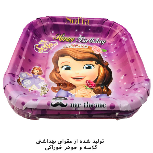 پیش دستی و لیوان یکبار مصرف مستر تم مدل سوفیا پلاس بسته 40 عددی پیش دستی و لیوان یکبار مصرف مستر تم مدل سوفیا پلاس بسته 40 عددی