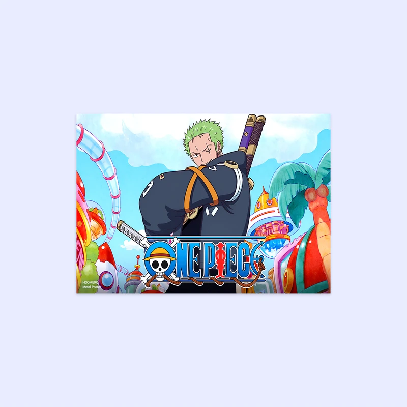 پوستر هومرو مدل فلزی طرح انیمه وان پیس کد PS1363