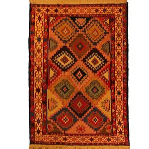 گلیم دستبافت ورنی ذرع چارک متری کد 124