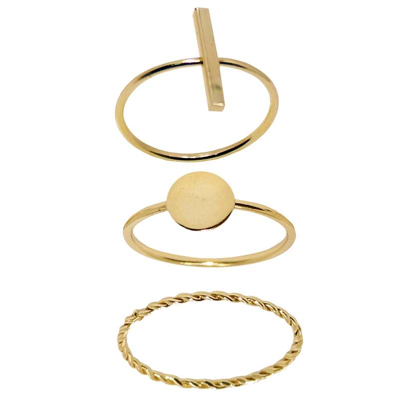 بند انگشتی زنانه کد RKH_1056 مجموعه 3 عددی