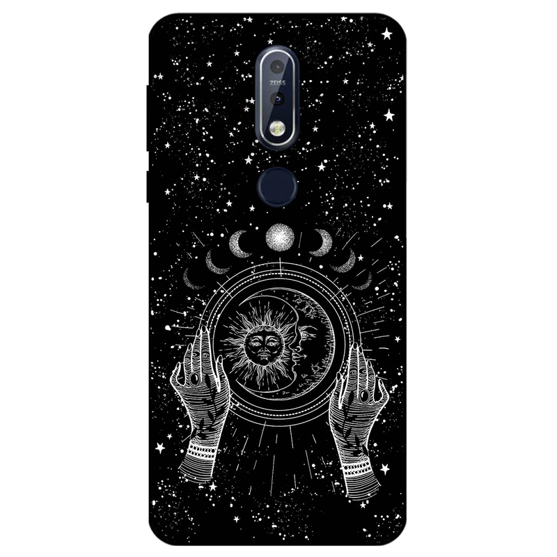 کاور مگافون طرح ماه و خورشید مدل 1892 مناسب برای گوشی موبایل نوکیا 7.1    