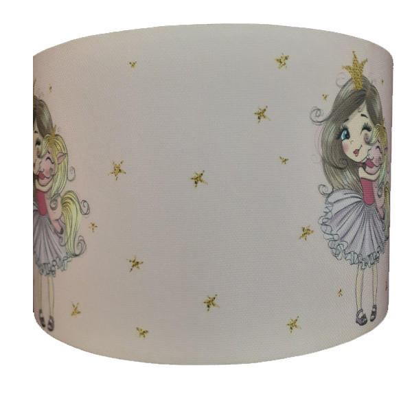 لوستر کودک مدل پرنسس کد 4021119 به همراه آباژور و چراغ خواب و ساعت