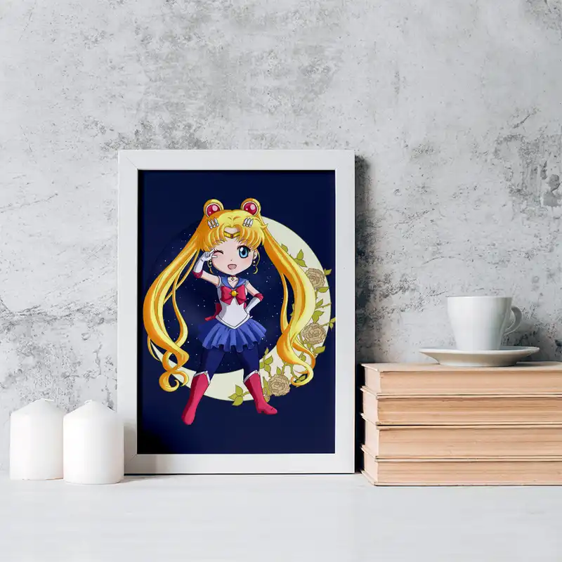 تابلو خندالو مدل اوساگی تسوکینو انیمه سیلور مون Sailor Moon کد 17441