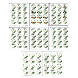 نقد و بررسی برچسب نظم دهنده آشپزخانه یاس آکام مدل ادویه و دمنوش مجموعه 96 عددی توسط خریداران