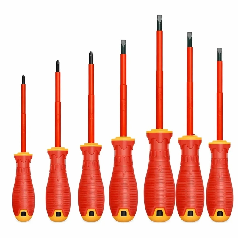 پیچ گوشتی عایق برق وادفو مدل WSS7407 بسته 7 عددی