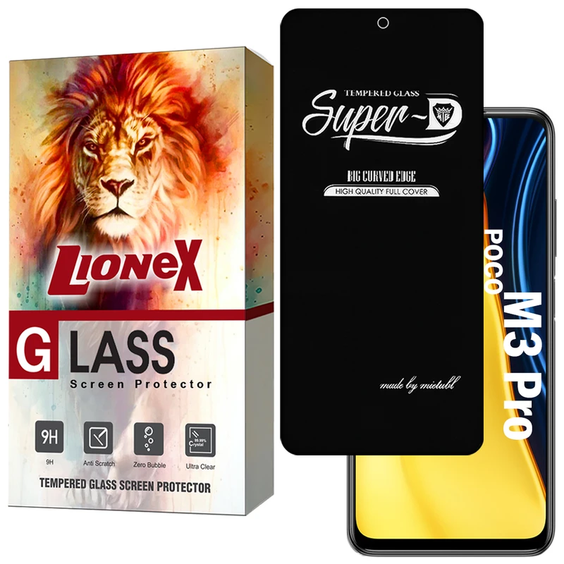 محافظ صفحه نمایش لایونکس مدل SUPERDNL مناسب برای گوشی موبایل شیائومی Poco M3 Pro 4G