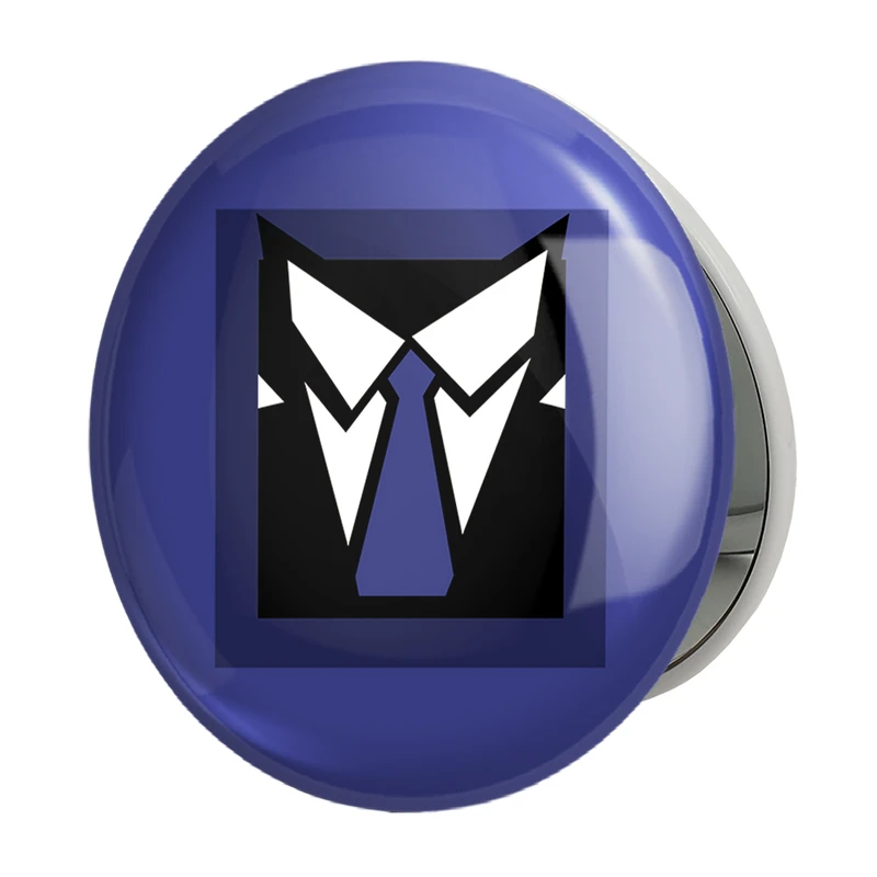 آینه جیبی خندالو طرح warden  بازی رینبو سیکس سیج  مدل تاشو کد 30382