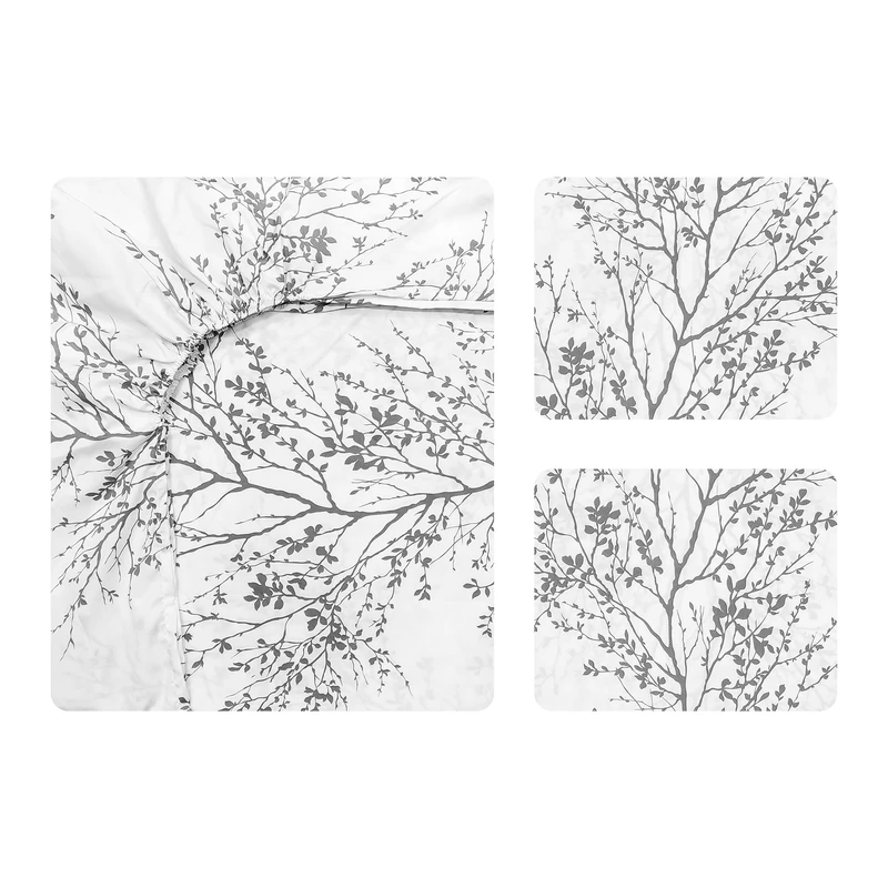 سرویس ملحفه آدنو مدل شاخه کد IR132 دونفره 3 تکه