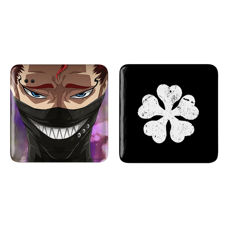 مگنت خندالو طرح پنج شبدر شیطانی و زورا آییدئل انیمه بلک کلاور کد 1172711722 مجموعه 2 عددی