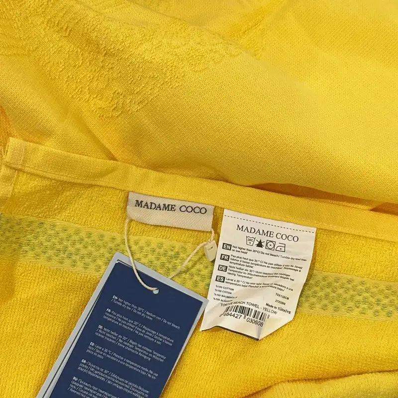 حوله مادام کوکو مدل Tortue715 سایز 70x150 سانتی متر