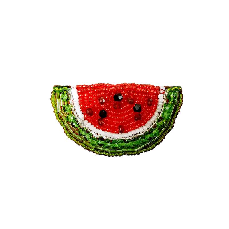 سنجاق سینه دخترانه مدل یلدا طرح هندوانه