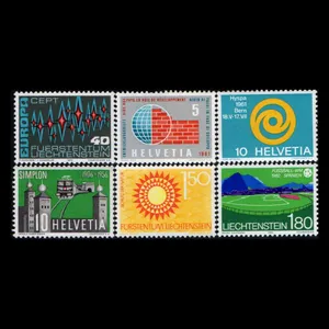 تمبر یادگاری مدل خارجی مجموعه 6 عددی 