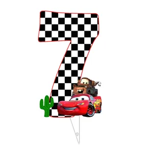  تاپر طرح عدد 7 مدل ماشین مک کوئین