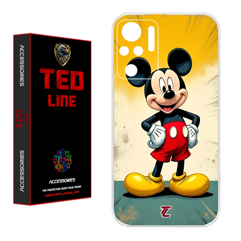 کاور تدلاین طرح میکی موس کد 1144 مناسب برای گوشی موبایل شیائومی Redmi Note 10 4G / Note 10S / Poco M5S