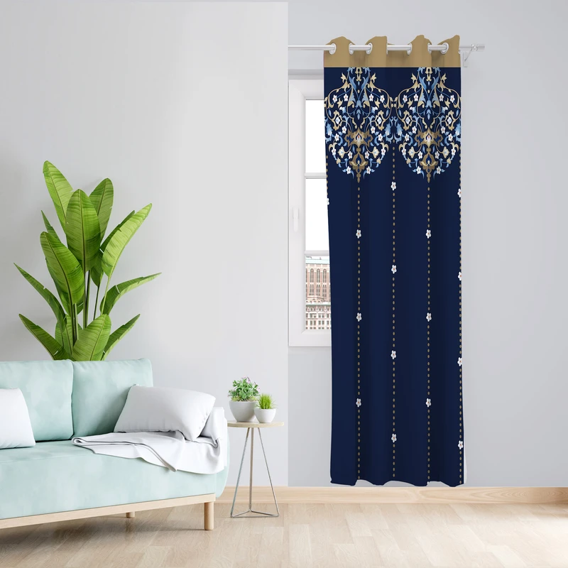 پرده مدل مخمل پانچی کد 1914 z سایز 140x200 سانتی متر