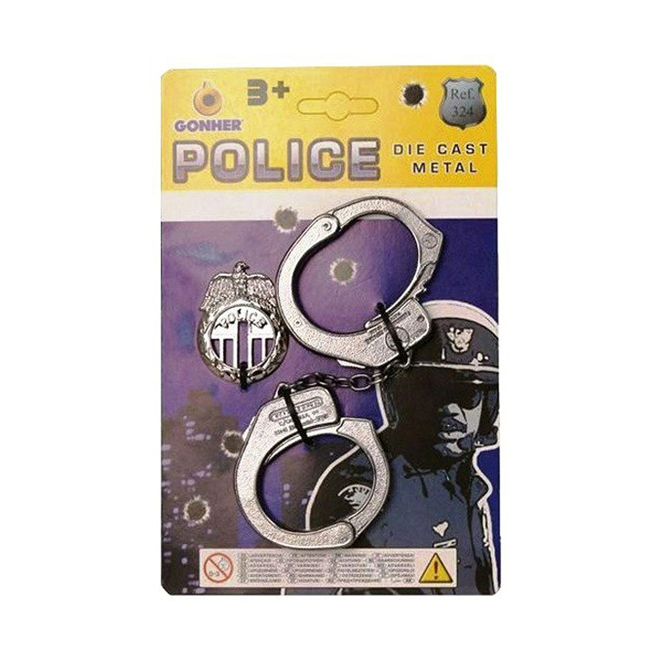 دستبند فلزی گانهر سری پلیس کد 324/0