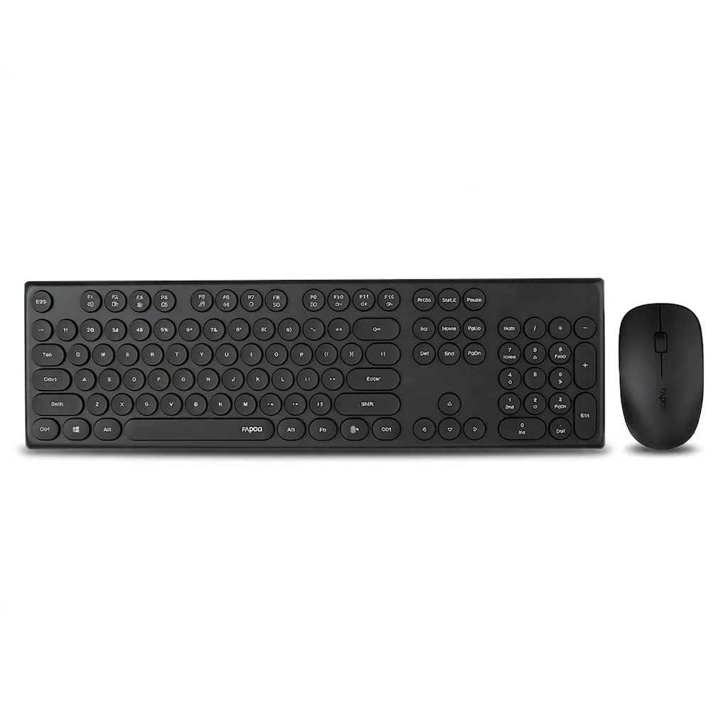 کیبورد و موس بی سیم رپو مدل X260، سوییچ ممبران، Full-Size