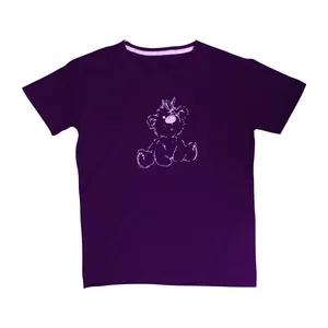 تی شرت آستین کوتاه زنانه مدل یقه گرد