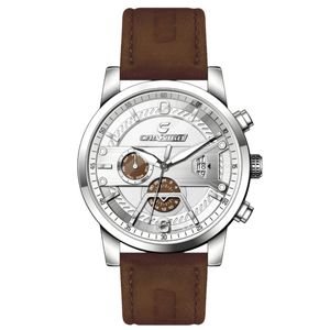 ساعت مچی عقربه‌ای کوارتز مردانه چاکسیگو مدل اسپرت کلاسیک تک موتوره بند چرم کد ۱