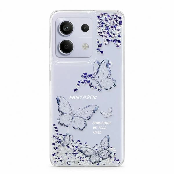کاور کد 01 طرح پروانه آکواریومی مناسب برای گوشی موبایل شیائومی Redmi Note 13 Pro 4G