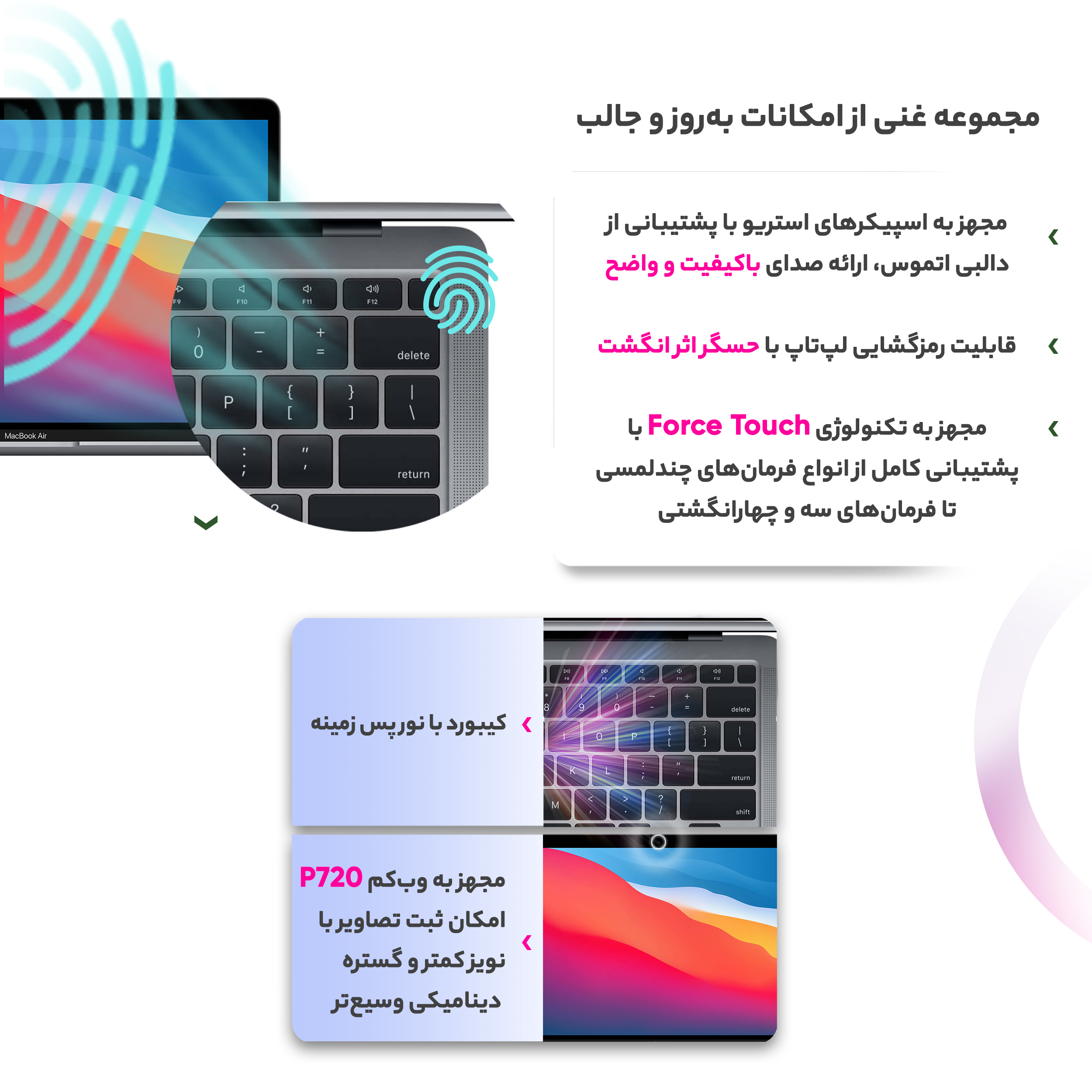 مشخصات، قیمت و خرید لپ تاپ 13 اینچی اپل مدل MacBook Air MGN63 2020 