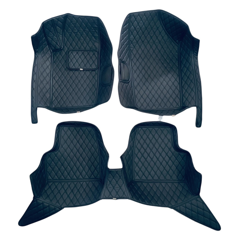 کفپوش 5 بعدی خودرو مدل Ts چرم گلدوزی مناسب برای پژو 206