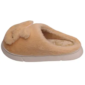 دمپایی حوله‌ای مدل خرگوشی جلوبسته کد 1610-LOG