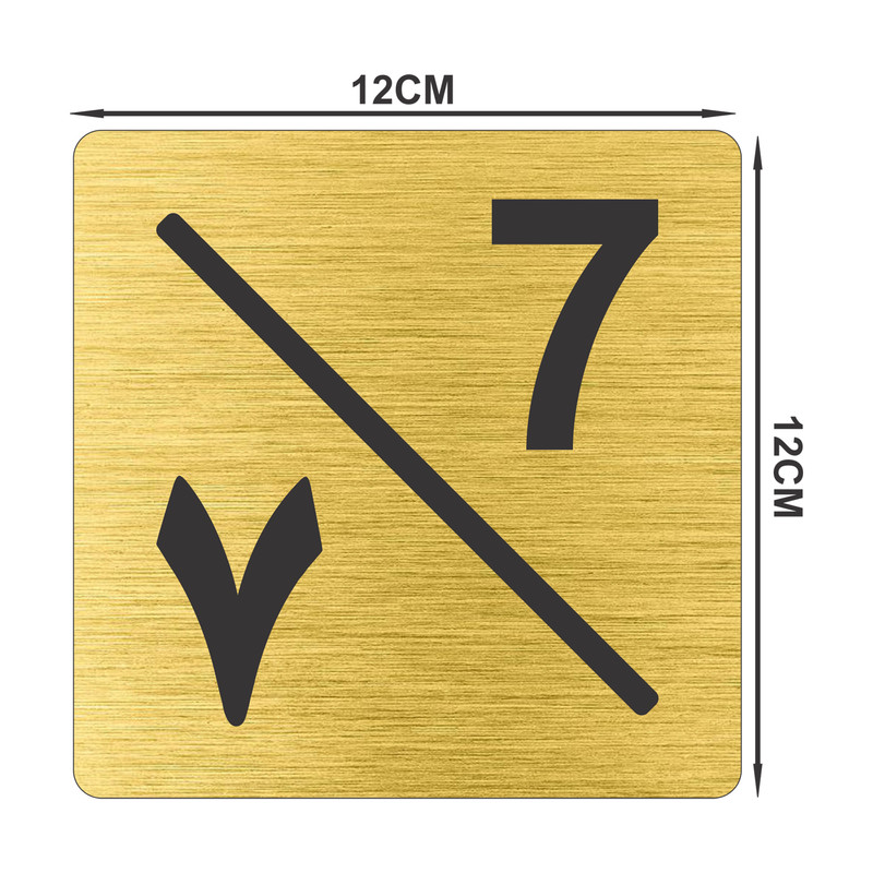 تابلو نشانگر طرح پلاک واحد شماره 7 مدل TR-131