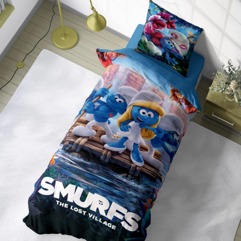 سرویس خواب 1 نفر 4 تکه مدل اسمورف ها کد 945