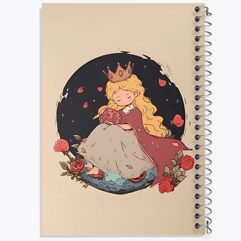 دفتر مشق 100 برگ خندالو طرح دخترانه کد N4527